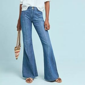 anthropologie flare jeans